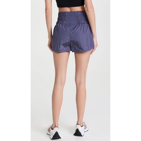 Free People FP Movement Black The Way Home Deep Sea Purple Shorts Size Large - Picture 6 of 11